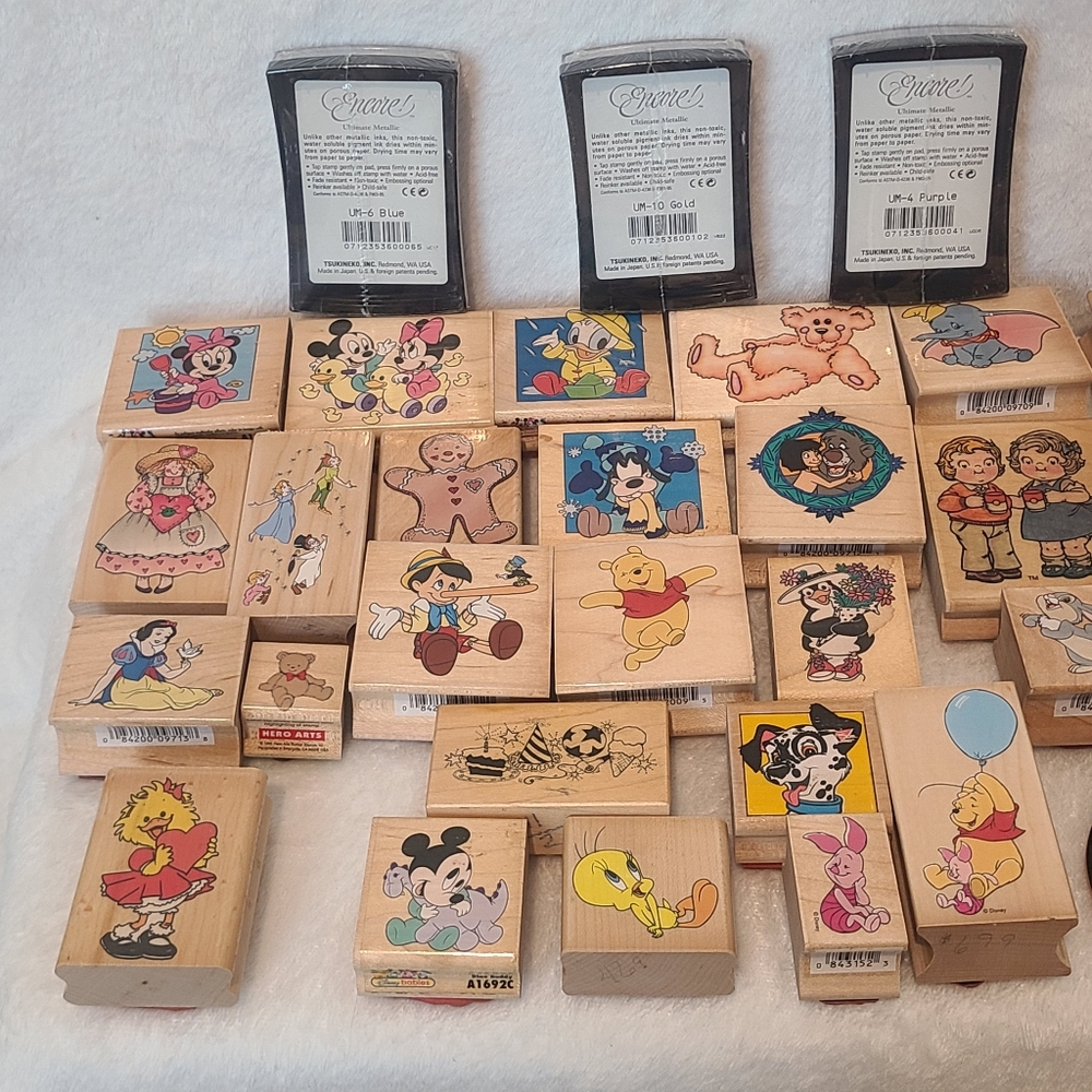 Disney Character Rubber Stamp Lot - Multicolor - Picture 3 of 4